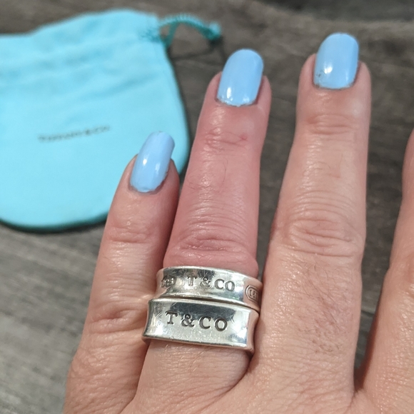 Tiffany & Co. 1837 Round & Square 925 rings - Picture 5 of 5